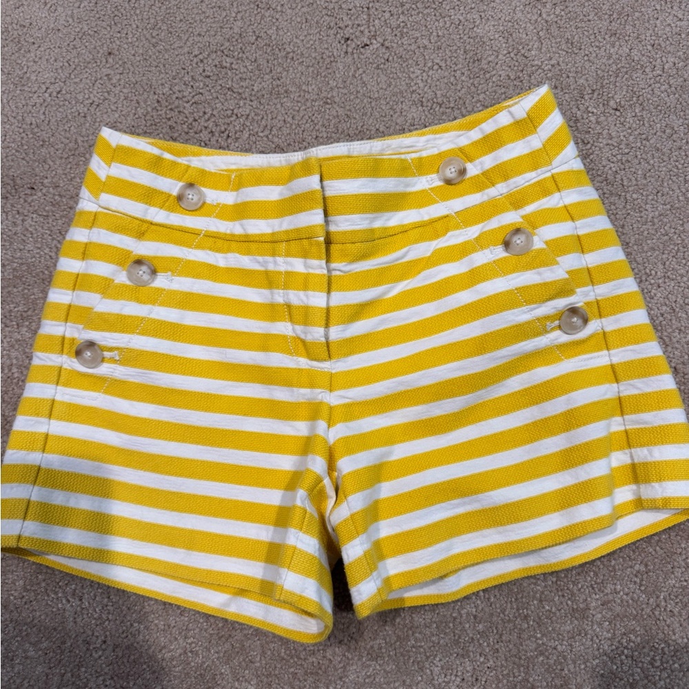 Loft Yellow Striped Women's Shorts